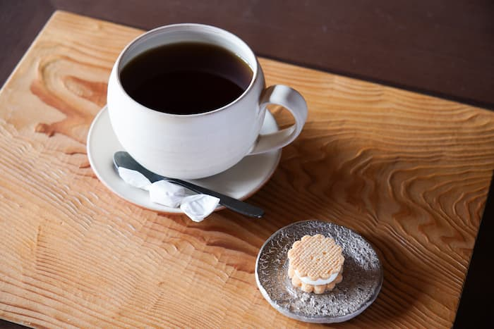 「紅茶」ランチメニューには珈琲か紅茶がついています
