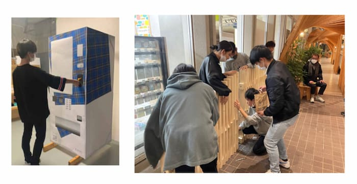 神戸三宮センター街に神戸タータンの自動販売機が登場 [画像]