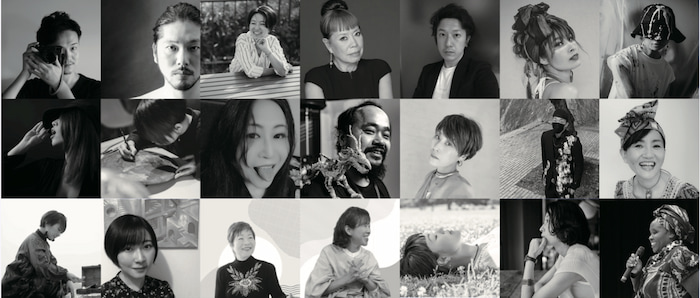 神戸展に出展予定のアーティストたち。写真、切り紙、書道、ジュエリー等、様々な分野のアーティストが参加しています