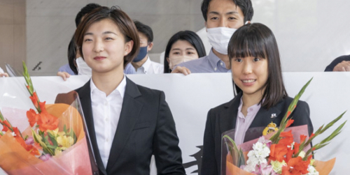 女子フィギュアスケート　坂本花織選手・三原舞依選手『神戸市スポーツ特別賞』受賞