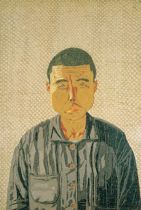 《自分の顔》貼絵／1950（昭和25）年
©Kiyoshi Yamashita／STEPeast 2022