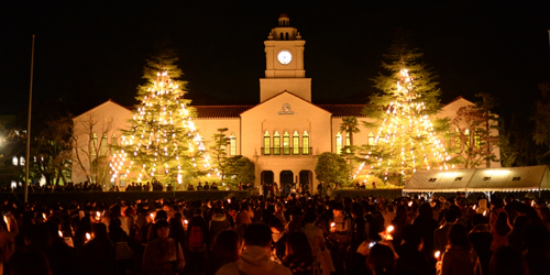 関学キャンパスでクリスマスライトアップ実施　西宮市