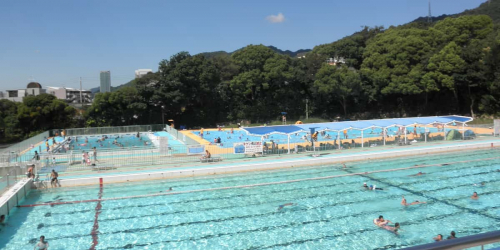 『神戸市立王子プール』が7月1日にシーズンオープン　神戸市灘区