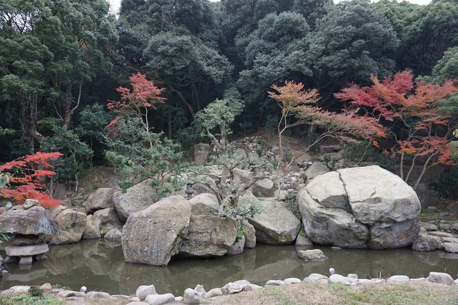 日本国名勝に指定されている「旧益習館庭園」