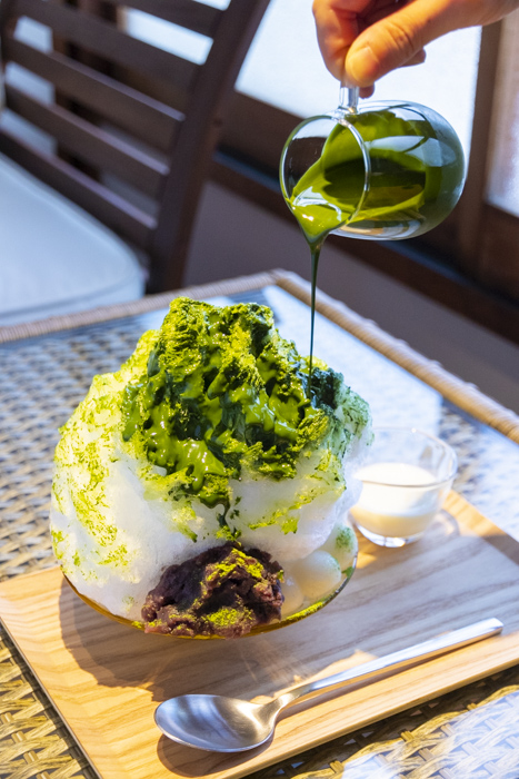 古民家カフェ はちみつ茶葉園で『純氷 綿菓子氷』を食べてきました！　神戸市中央区 [画像]