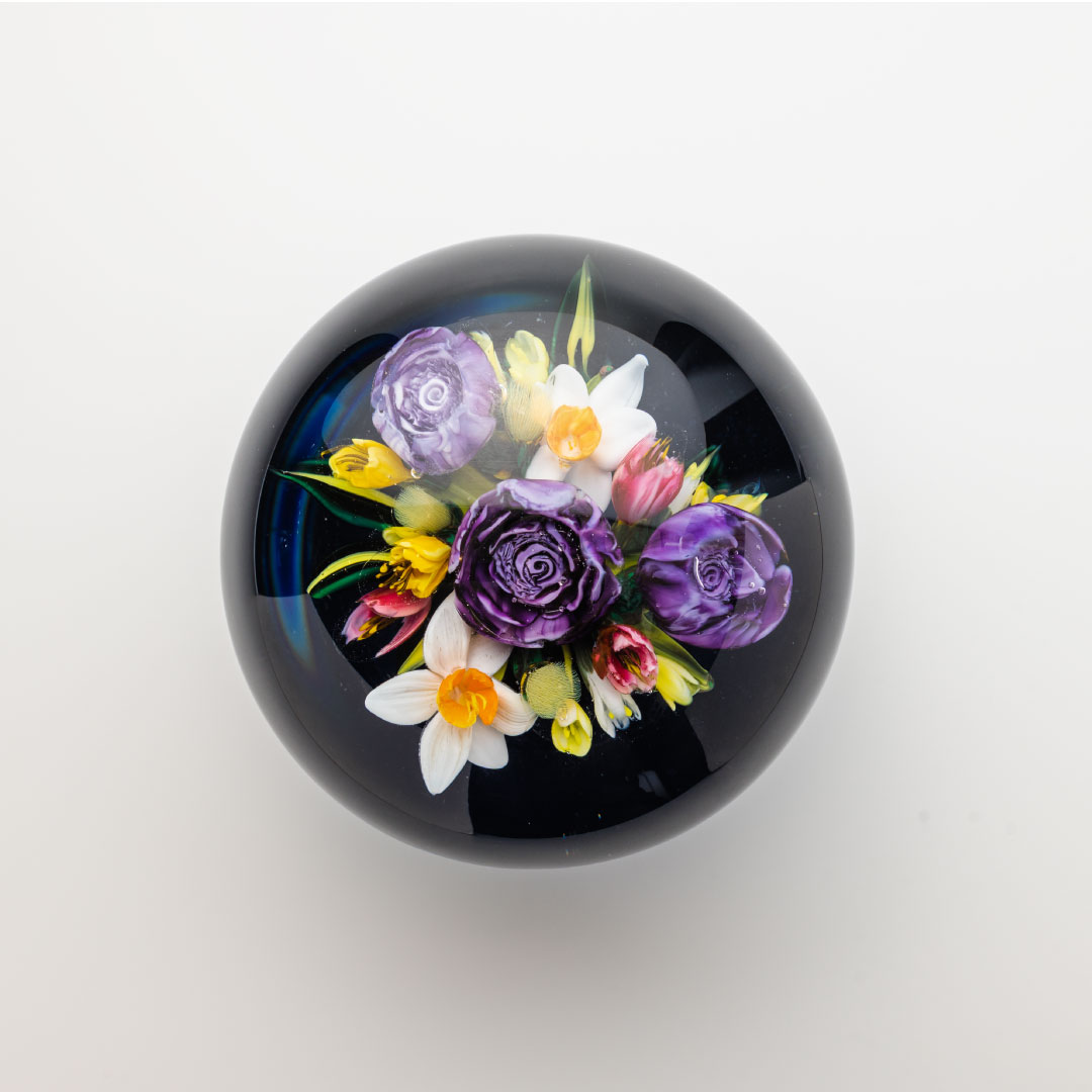 同梱すずらん ガラス細工 昭和っぽい ノスタルジック 鈴蘭 ガラスの花 