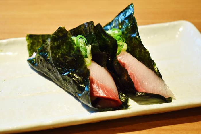 「ぶりの須磨海苔寿司」