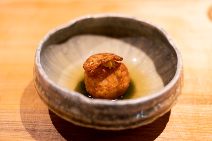 上にのったカリカリのれんこんも美味♪