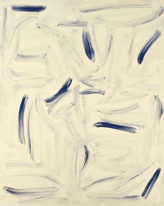 《風より》
1985 年
岩絵具、油／カンヴァス
227×182 ㎝
豊田市美術館