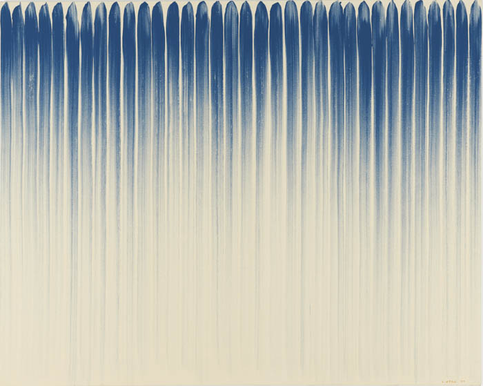 《線より》
1977 年
岩絵具、膠／カンヴァス
182×227 cm
東京国立近代美術館