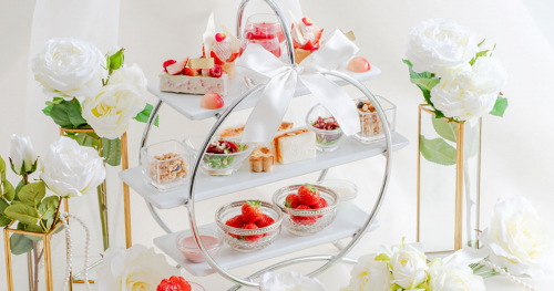 ホテル ラ・スイート神戸ハーバーランド「Strawberry Afternoon Tea ～Pure White～」神戸市中央区