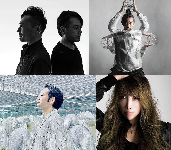 1月29日出演アーティスト
【左上から時計回りに】SUDO -LIVE-（COCOON, SCI+TEC）、DJ HI-C、DJ YAKO MIKA、RYO TSUTSUI