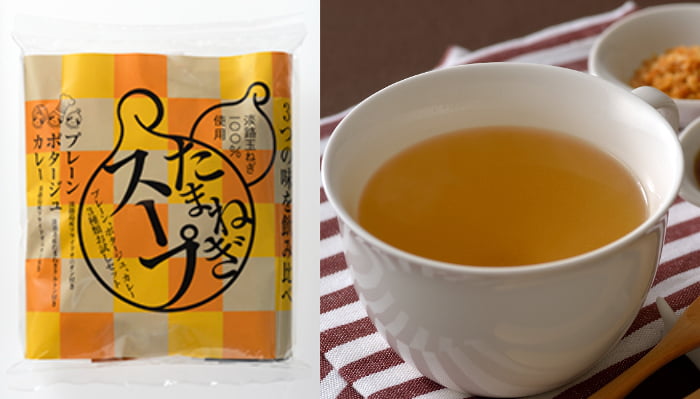 「淡路たまねぎスープ」は同館で人気No.１のお土産物商品