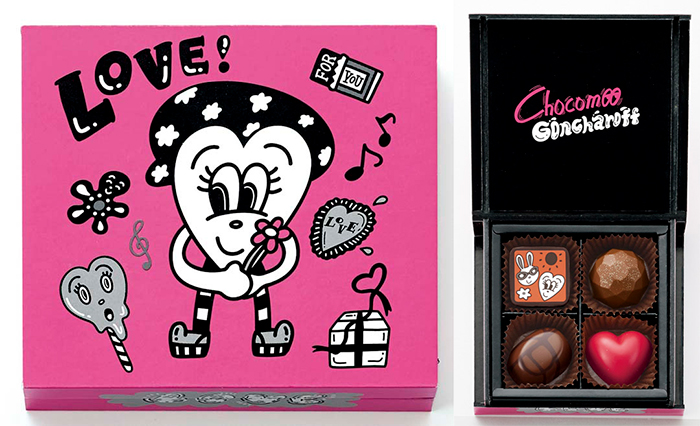 『チョコムー×ゴンチャロフ アソートチョコレート A』4個 1,080円（税込）©Chocomoo