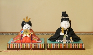 木彫彩色稚児雛十五人揃（部分）　五世大木平藏製　昭和九年