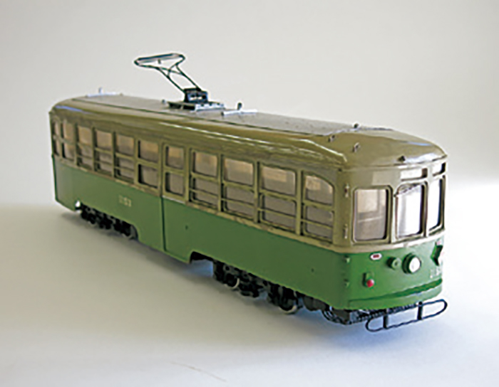 神戸市電1150形模型（神戸市交通局蔵）