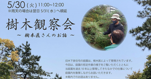 旧木下家住宅で「樹木観察会」開催　神戸市垂水区