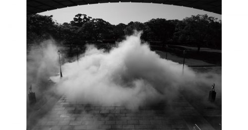 姫路市立美術館 庭園アートプロジェクト「霧の彫刻」姫路市