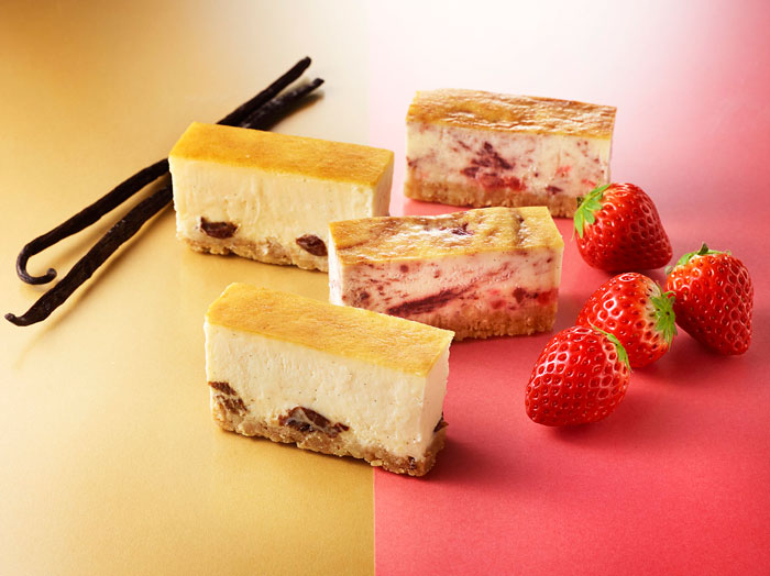 「ベイクドチーズケーキ」10本入り（バニラ 5本、ストロベリー 5本）4,320円（税込）