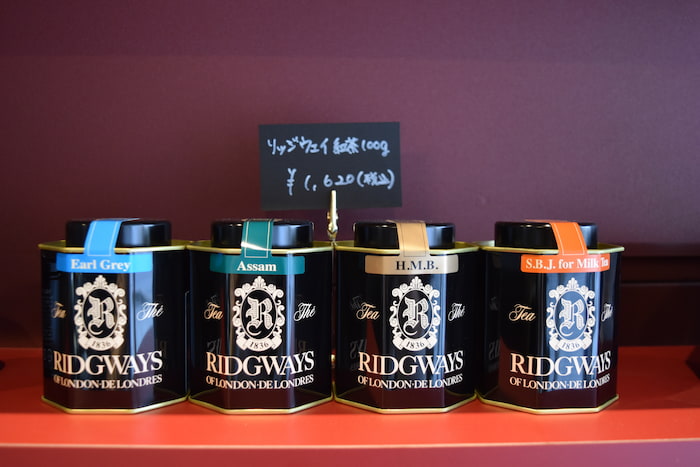 「リッジウェイの紅茶（100g）」1,620円（税込）
他にティーバックアソート、50g缶も販売