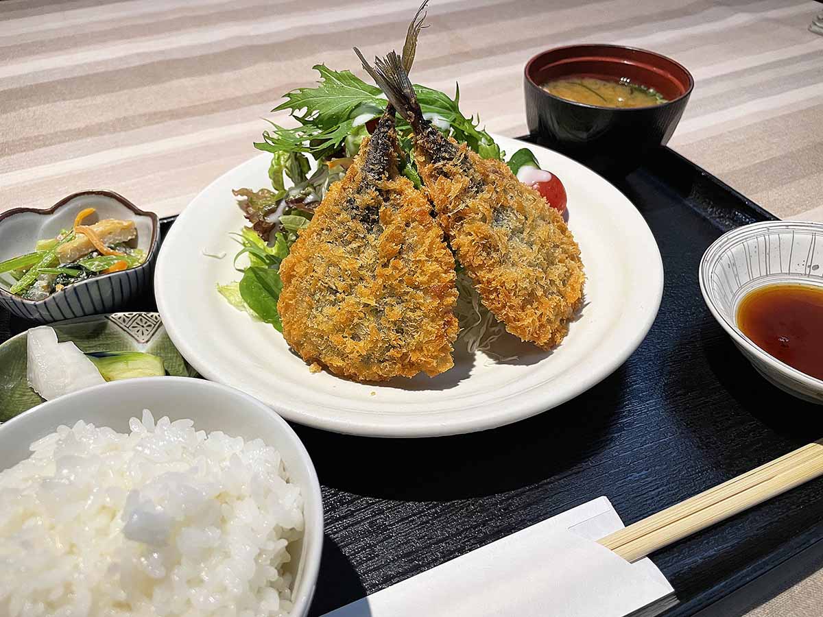 「山陰アジフライ定食」1,100円（税込）