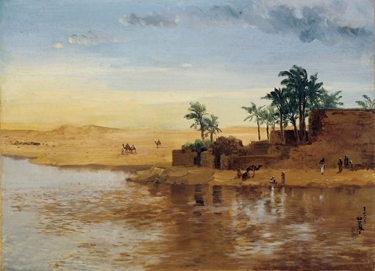《スエズ景色》1901年　海の見える杜美術館蔵