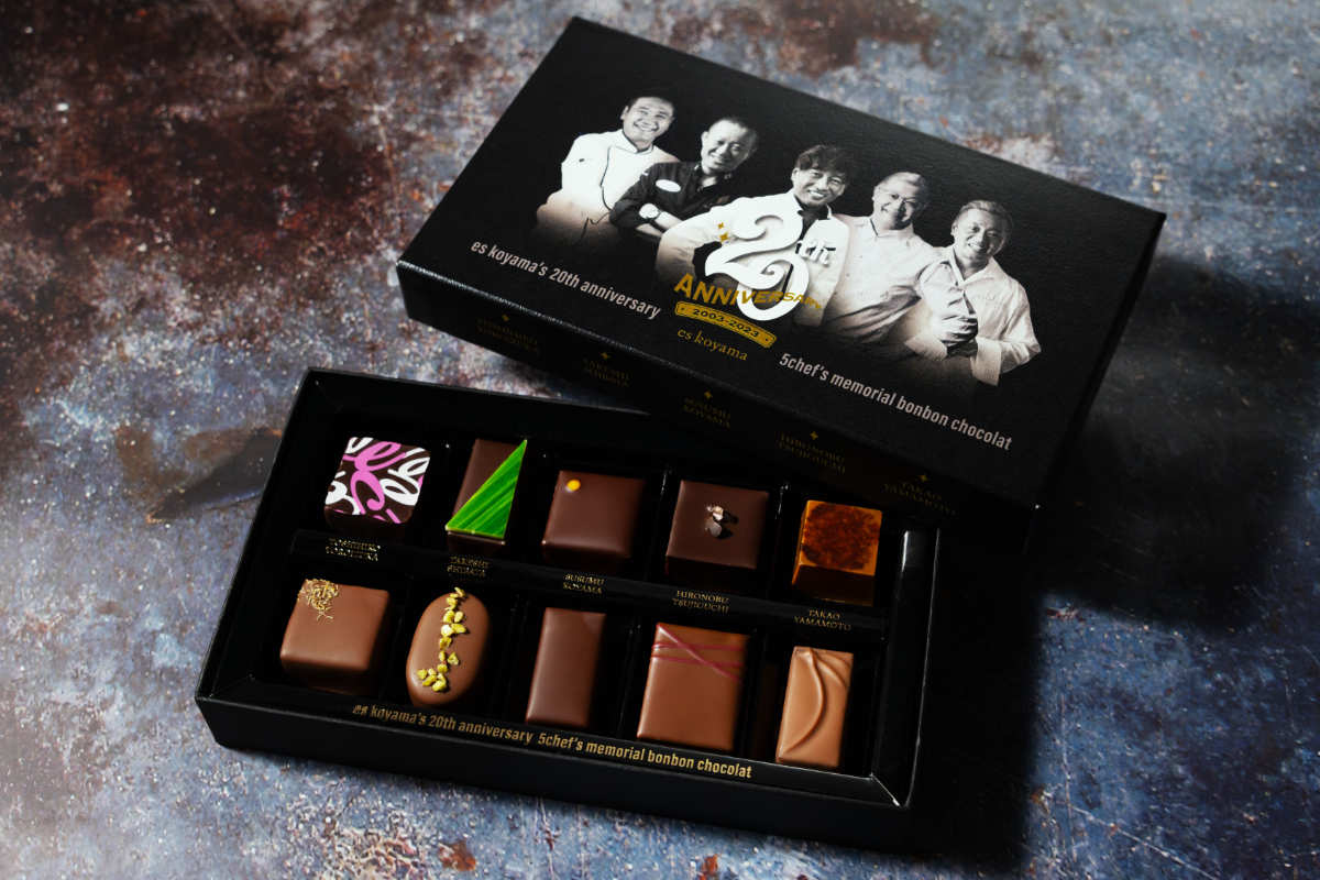 20周年限定ボンボンショコラアソート「5chef&apos;s memorial bonbon chocolat」4,500円（税込）