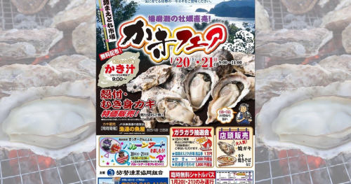 姫路まえどれ市場で「播磨灘の牡蠣直売！かきフェア」開催　姫路市