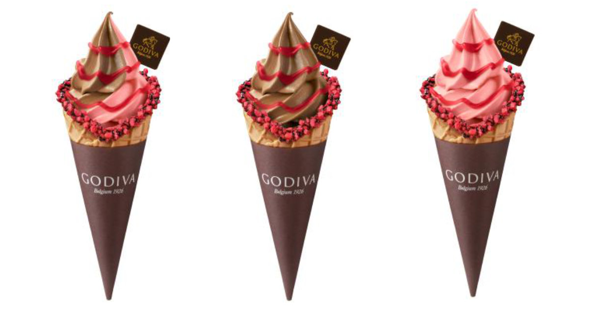 神戸阪急で「ゴディバ」がバレンタイン限定ソフトクリームを発売　神戸市 [画像]