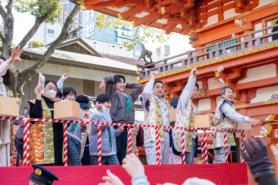 神戸セーラーボーイズ イベント出演レポ 生田神社「節分祭・豆撒き神事」神戸市 [画像]