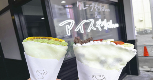 パリッもちっ新食感で話題の『クレープやねん。姫路飾磨店』で名物の蜜芋クリームブリュレを実食　姫路市