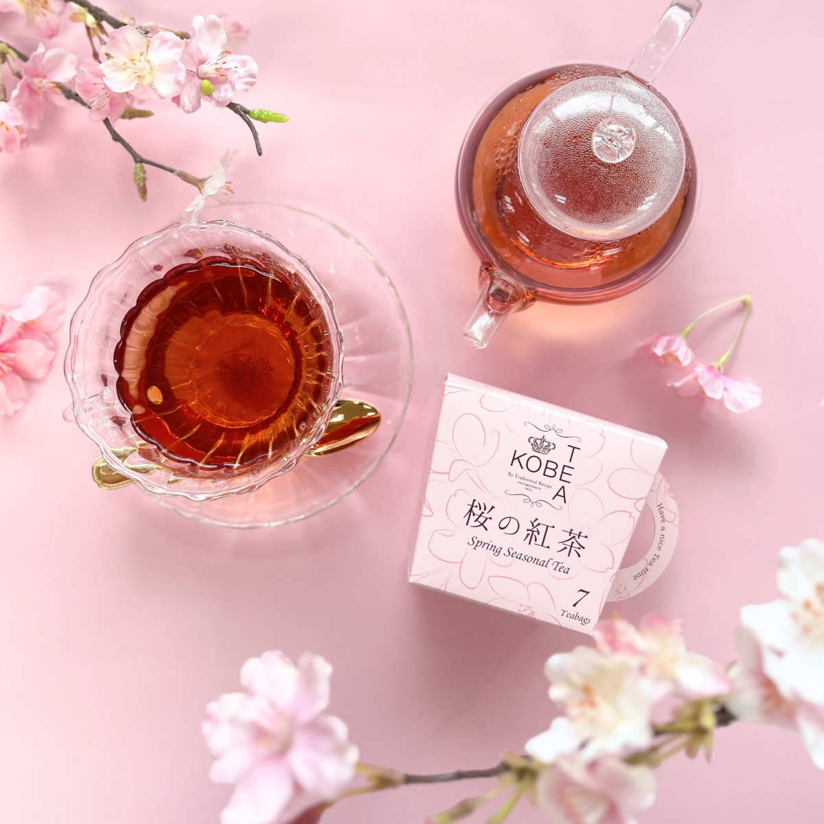 「桜の紅茶」2.5g&times;7ティーバッグス（テトラ）648円（税込）
