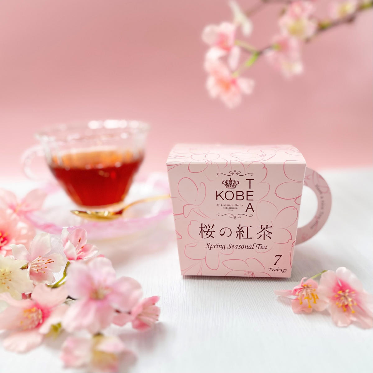 神戸紅茶が季節限定『桜の紅茶』販売開始 [画像]