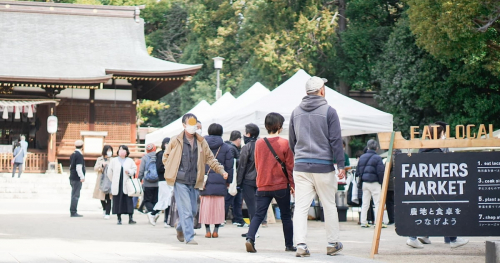 3月は御影・弓弦羽神社で開催「EAT LOCAL KOBE FARMERS MARKET」　神戸市