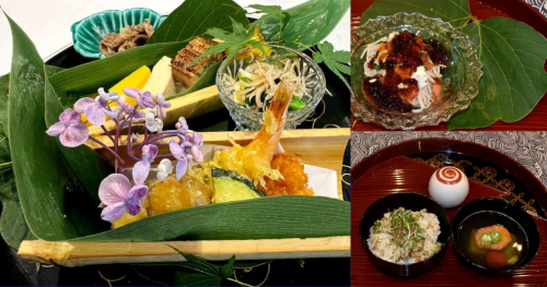 洲本商工会議所内の日本料理店「桜田」で美しい料理の数々を味わいました　洲本市