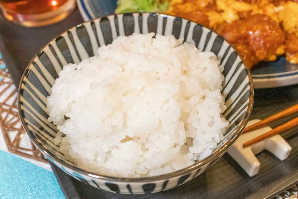 お米は淡路島の「ミルキークイーン」を使用。ご飯大盛りプラス50円