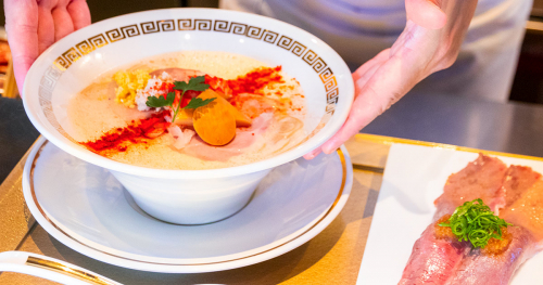 5月1日に三宮にオープンした『鯛白湯らーめん○de▽（まるでさんかく）』で濃厚鯛ラーメンを実食　神戸市