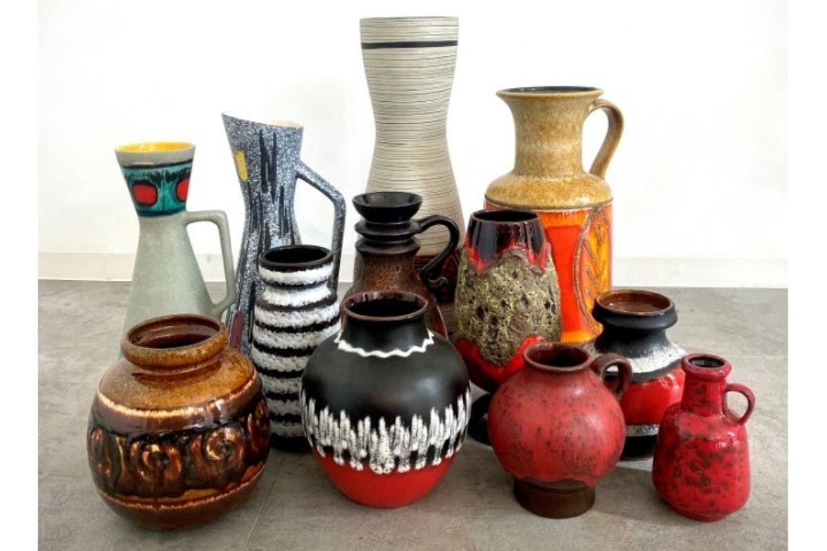 「陶器」30,800円〜「ファット・ラヴァ」など1950年～1970年代に旧西ドイツで製造された、生命力あふれるデザインの陶器をお部屋のアクセントに。