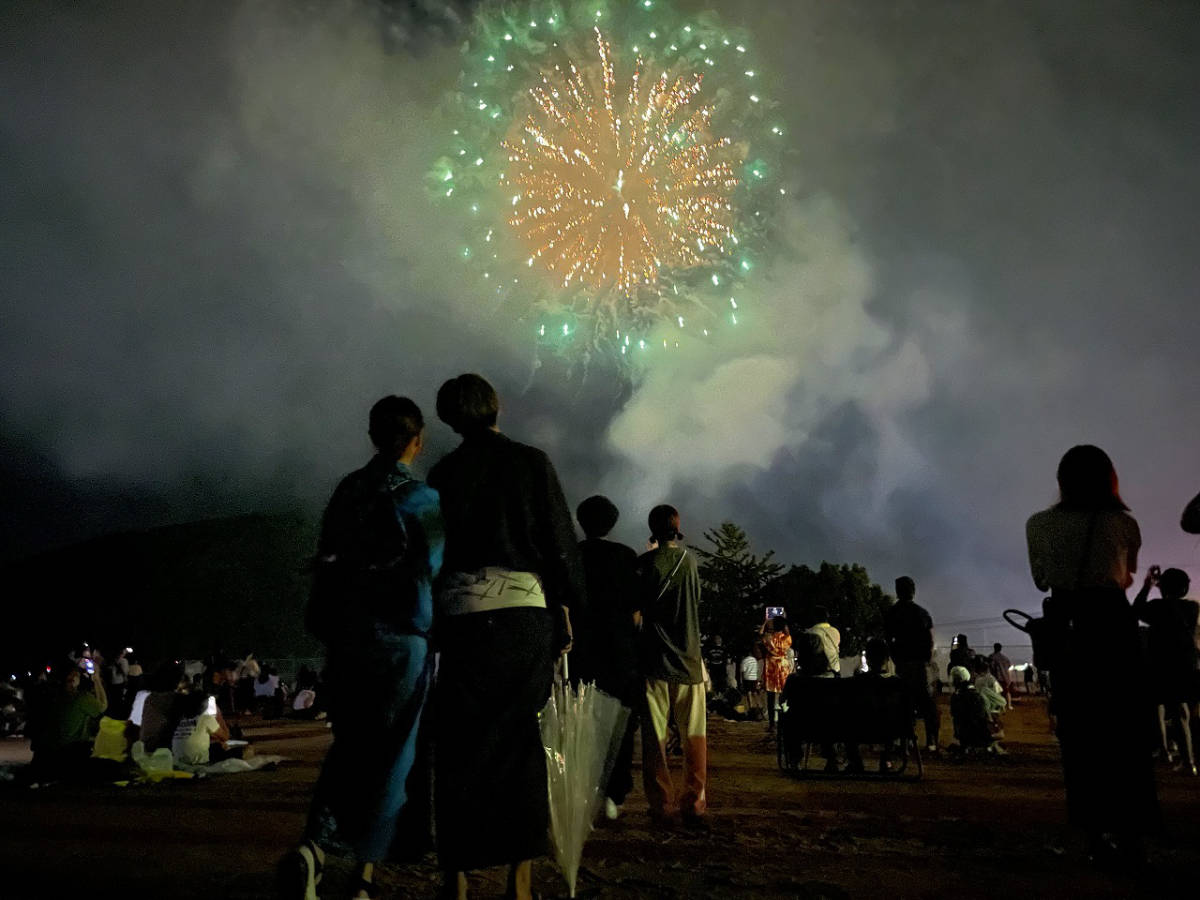 朝来グラウンド付近で「第46回あさご夏祭り花火大会」開催　朝来市 [画像]