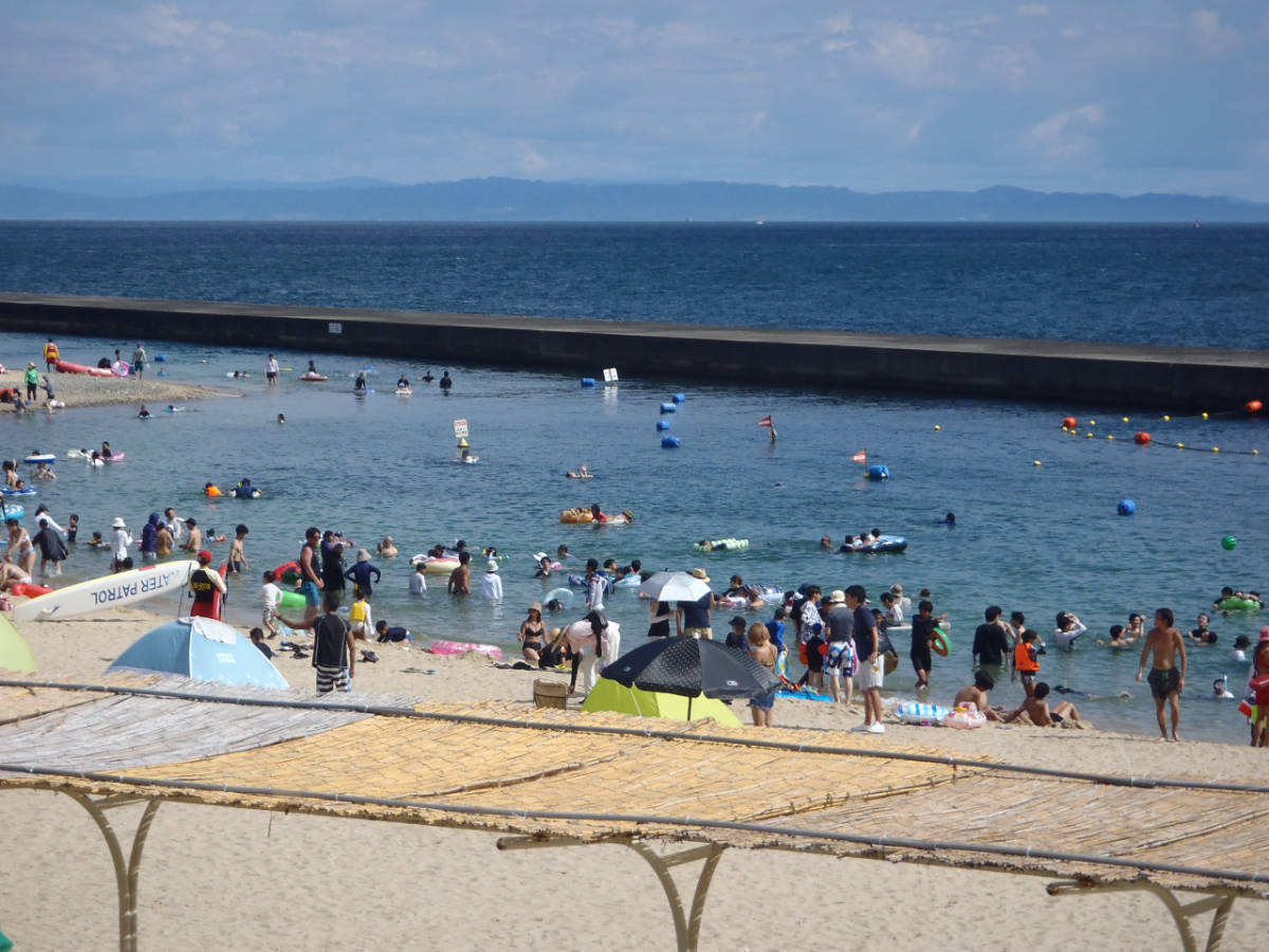 『アジュール舞子海水浴場』が7月11日に海開き　神戸市 [画像]
