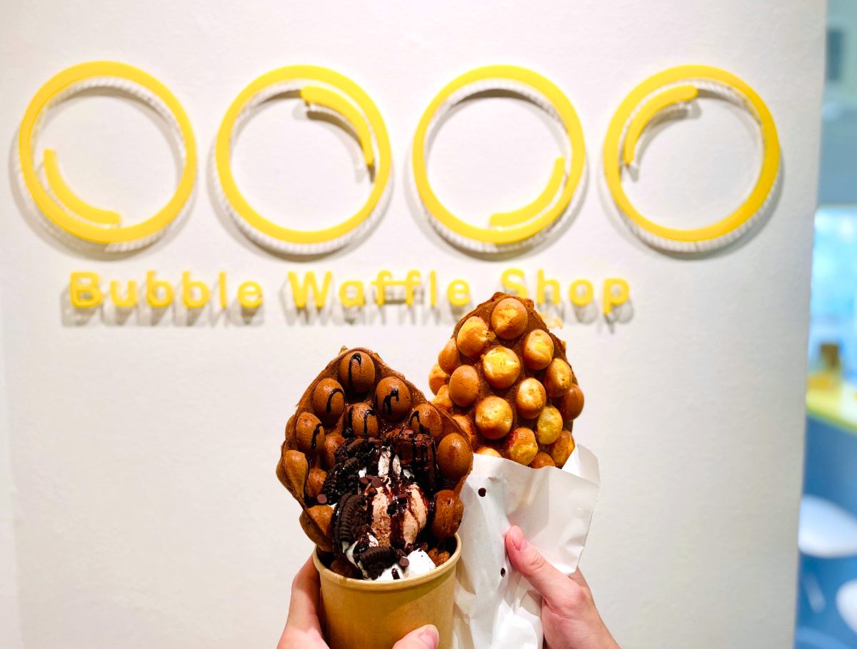 カリッ、モッチリの新食感♡JR元町駅高架下『oooo Bubble Waffle Shop』のバブルワッフルを実食 神戸市 [画像]