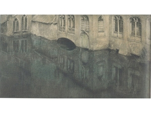 フェルナン・クノップフ「ブリュージュにて　聖ヨハネ施療院」1904年頃
姫路市立美術館
