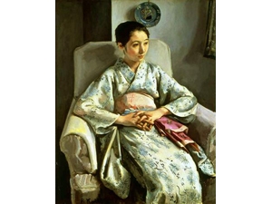 小磯良平『T嬢の像』 1926年
第7回帝展（特選） 兵庫県立美術館蔵