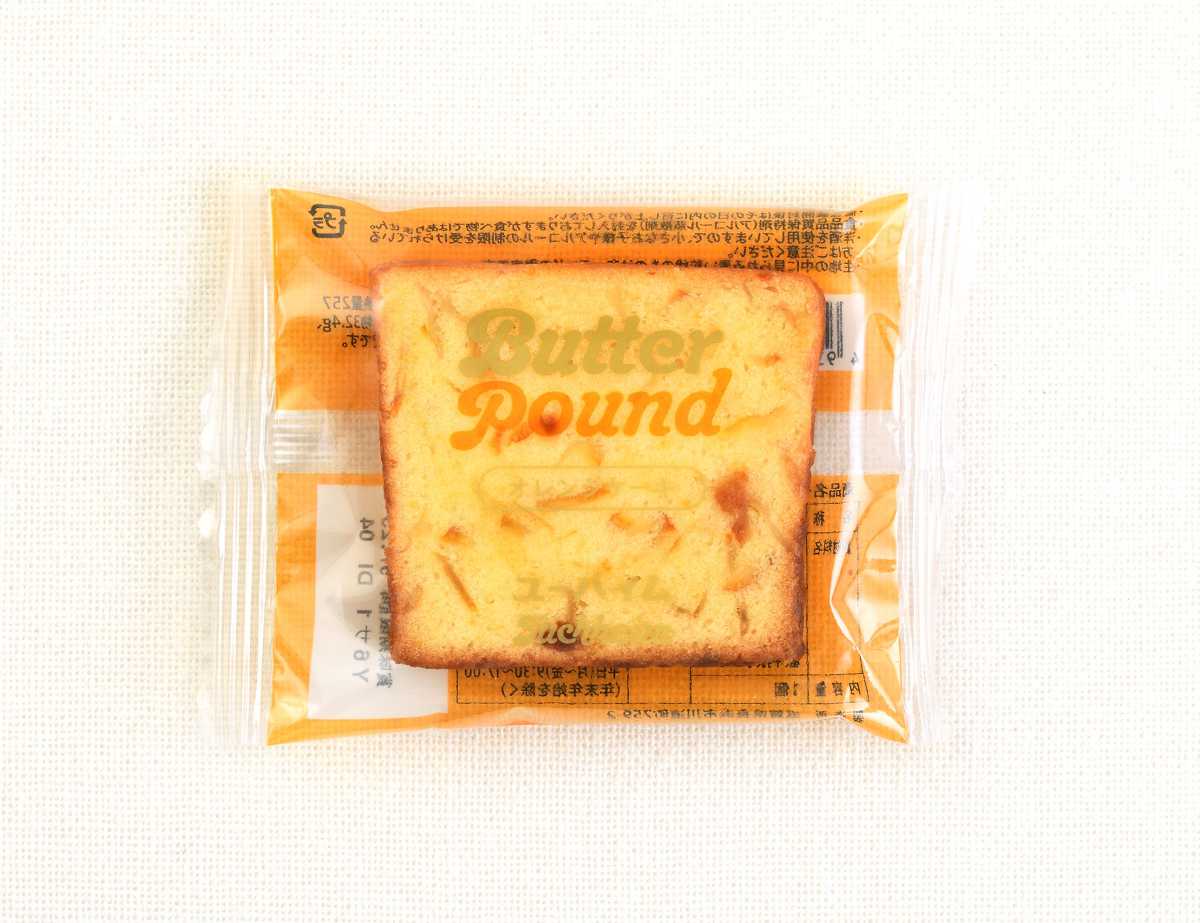 「純正バターパウンドケーキ（オレンジ）」1個入 346円（税込）