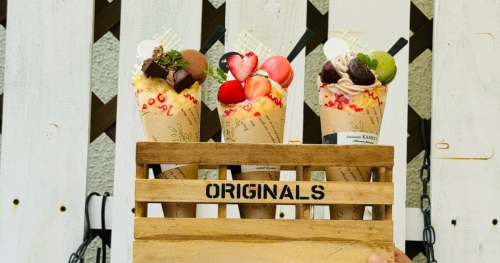 塩屋の『かみや製菓本舗』で夏のお楽しみ「アイスクレープ」を堪能　赤穂市