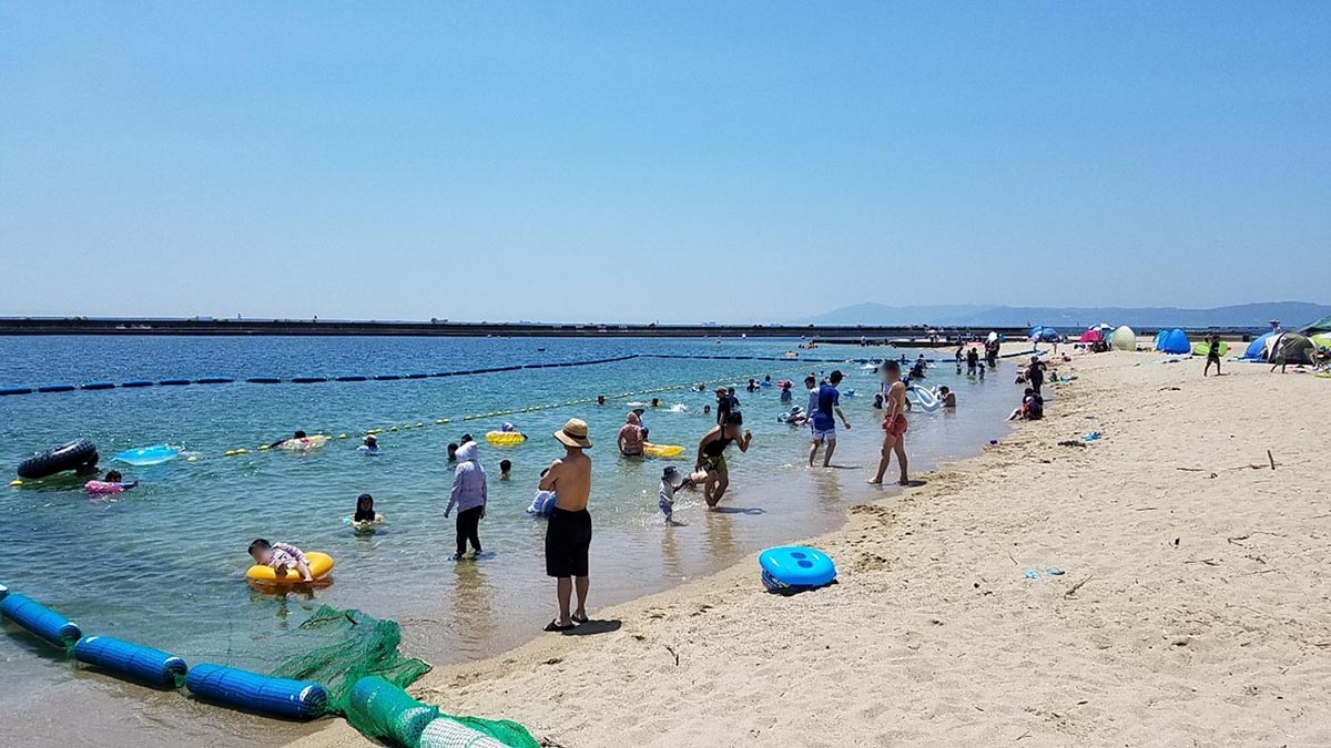 須磨海水浴場の「スマイルビーチエリア」で子ども向けイベント開催　神戸市 [画像]