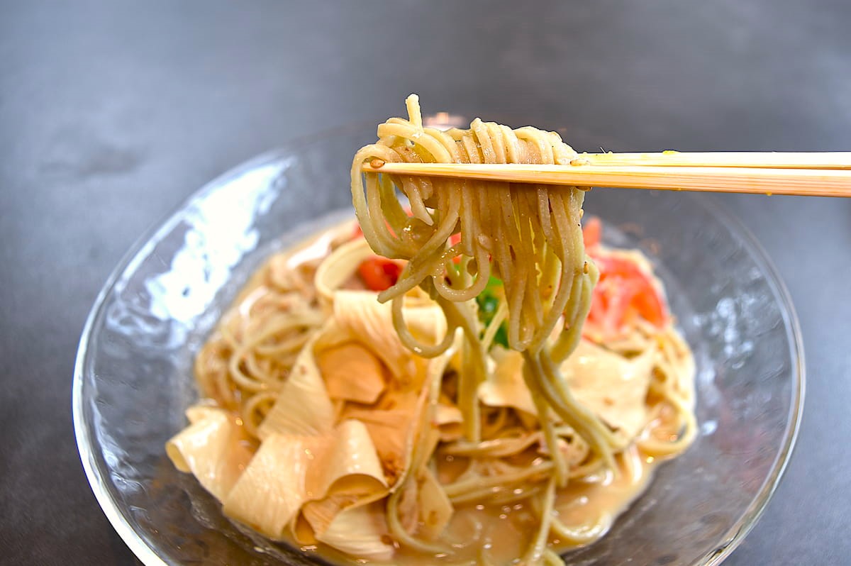 阪急御影の人気そば処『蕎麦ふくあかり』の“冷やしぶっかけ”をいただきました　神戸市 [画像]