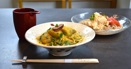 阪急御影の人気そば処『蕎麦ふくあかり』の“冷やしぶっかけ”をいただきました　神戸市