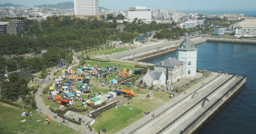 舞子公園にハンドメイドとグルメが大集合！県内最大規模の海マルシェ開催