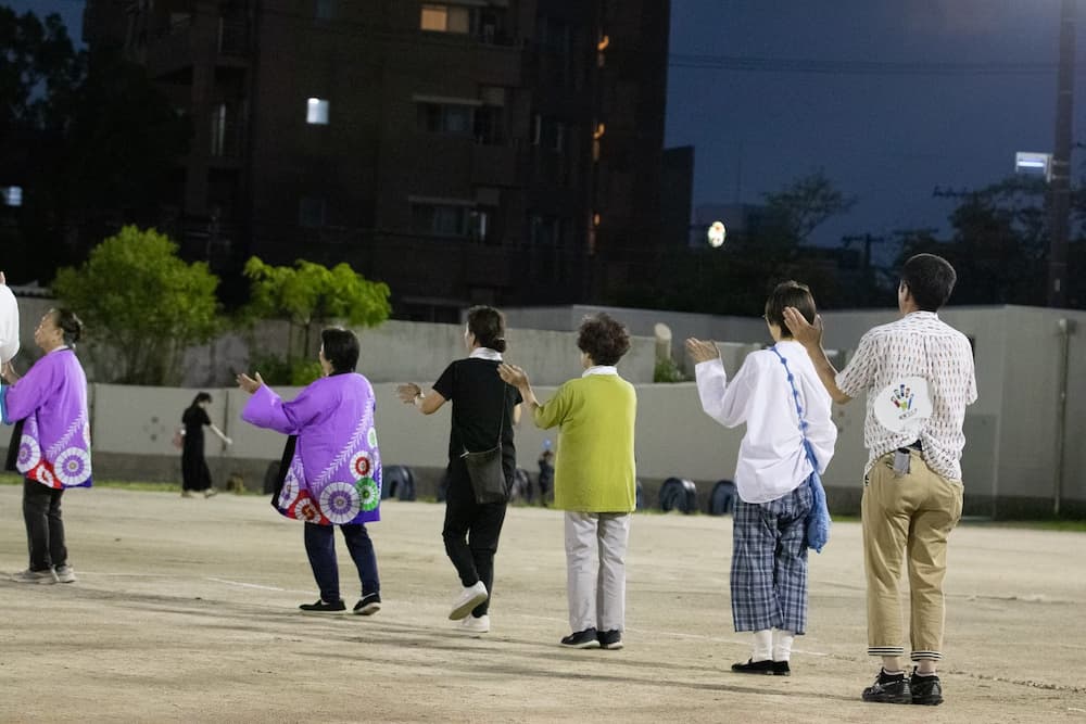 昨年「杭瀬ぼんおどり」の様子